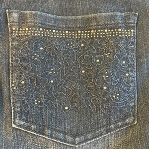 Fancy Pocket Jean Womens Size 10 Straight Leg Stretch Gloria Vanderbilt Amanda